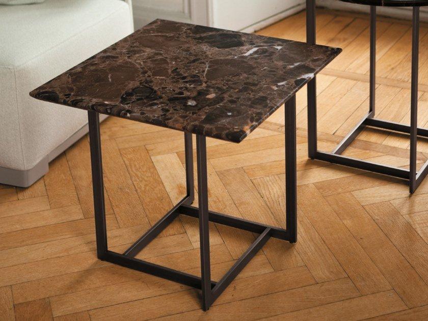 LONDRA 2 Square marble coffee table