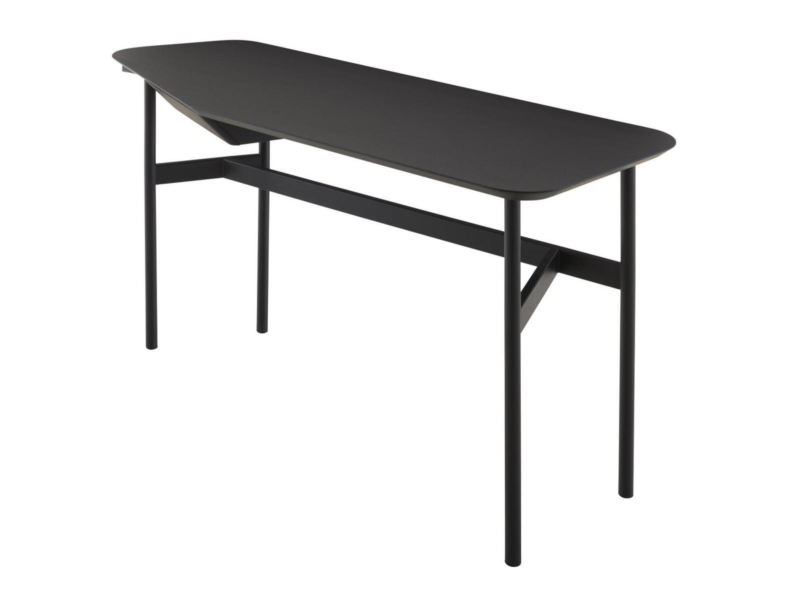 BRIORD Rectangular wooden writing desk with drawers