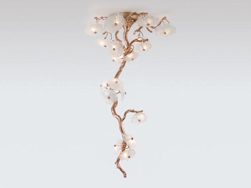NENUFAR CT3384/18 Handmade bronze ceiling lamp