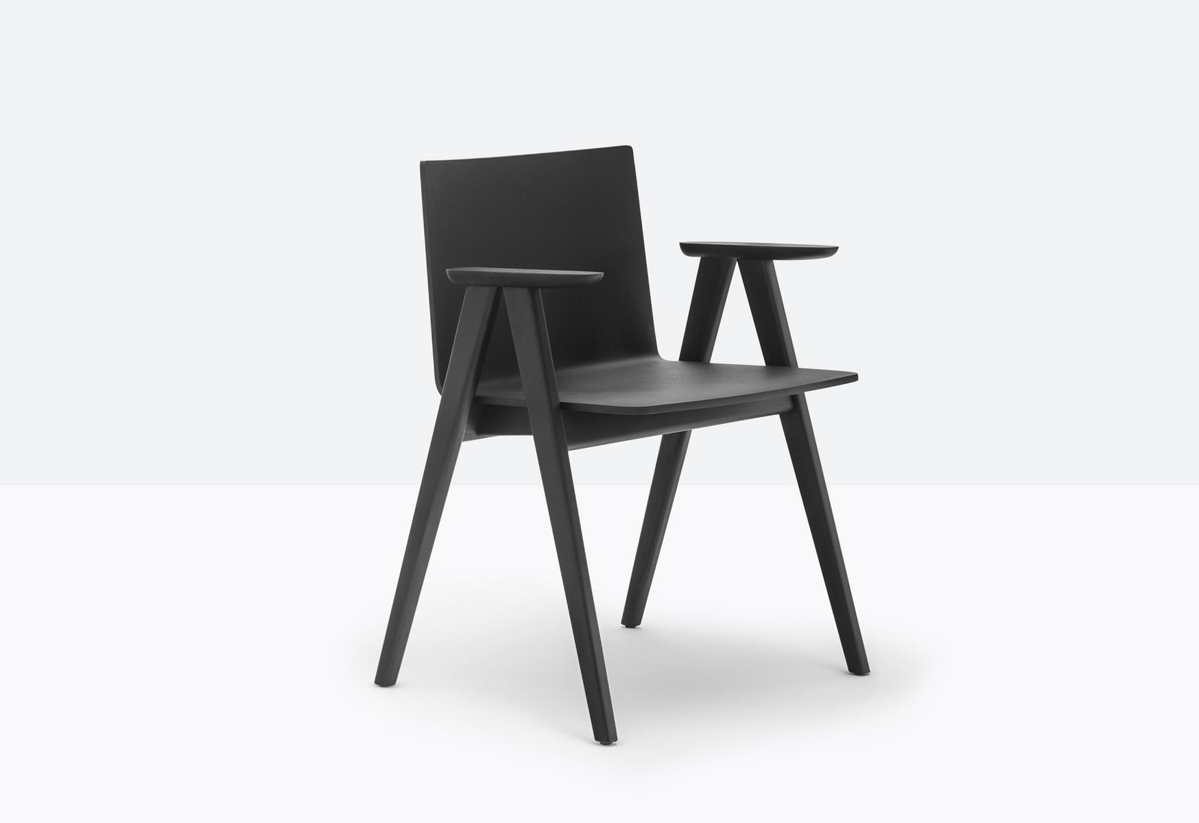OSAKA 2815 Ash chair with armrests