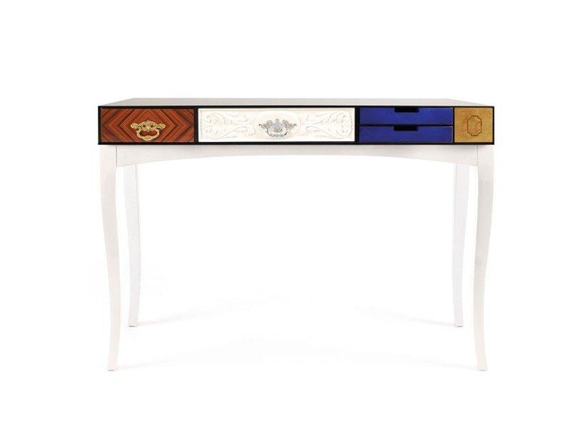 SOHO Rectangular rosewood console table with drawers