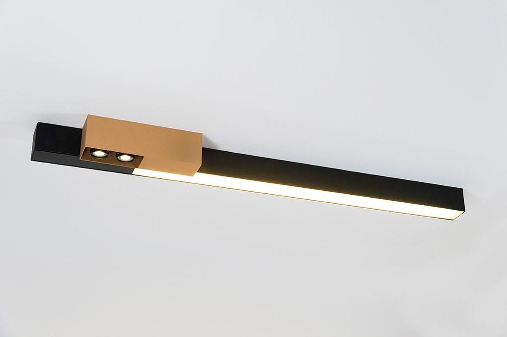 METROFFICE LED polycarbonate ceiling lamp