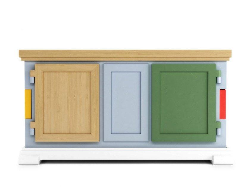 PAPER BUFFET PATCHWORK Cardboard sideboard