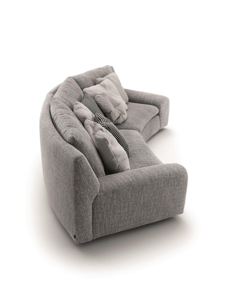 BEN BEN Curved fabric sofa