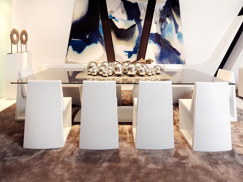 REST Rectangular glass table
