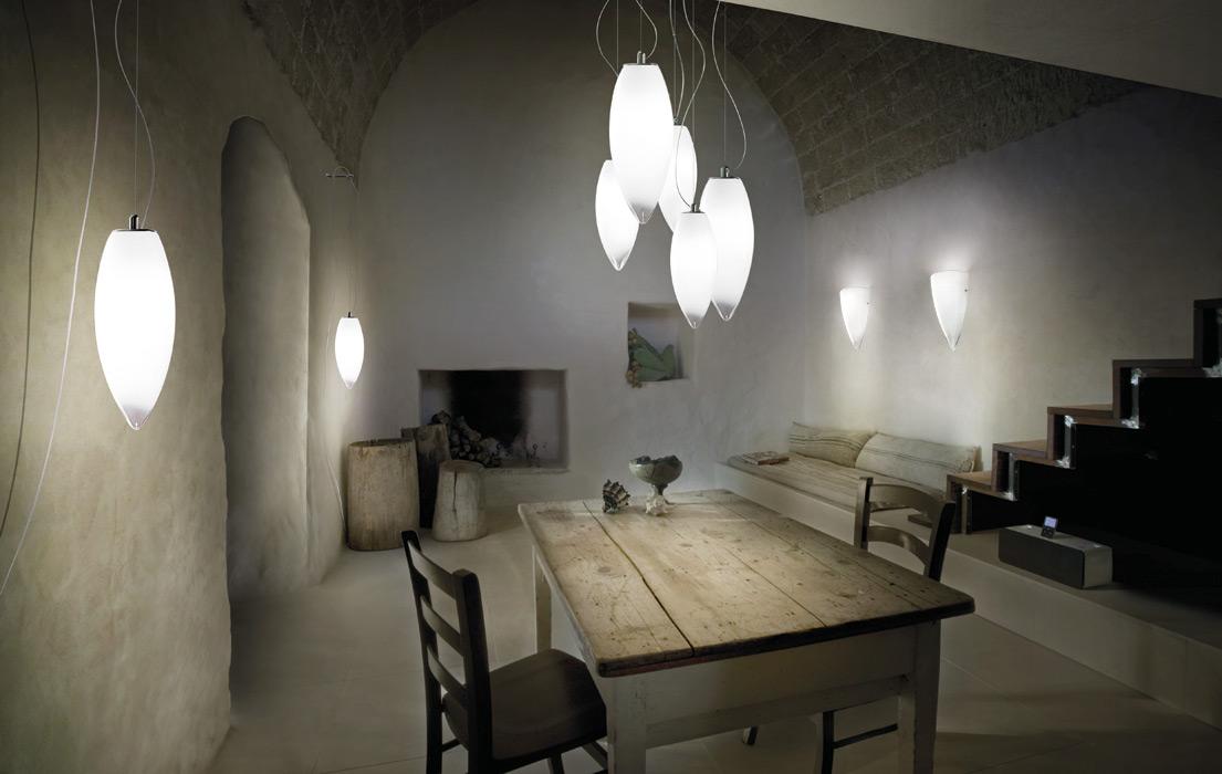 BACO SP 5 Murano glass pendant lamp