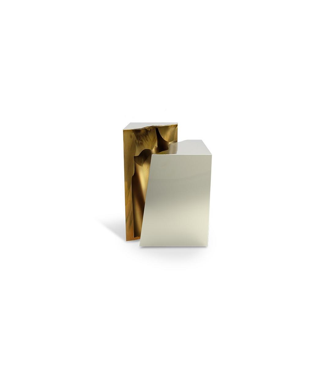 LAPIAZ Stainless steel side table