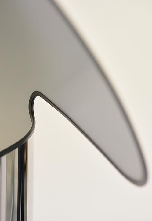 CHIARA LED steel floor lamp with dimmer