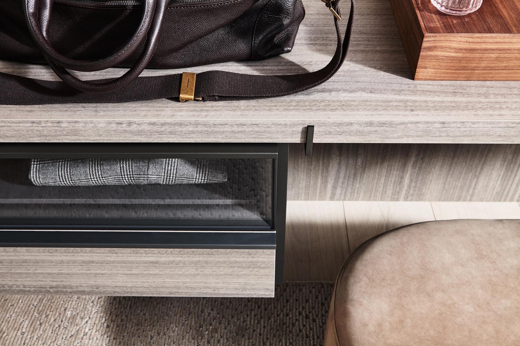 MASTER DRESSING Sectional wooden walk-in wardrobe