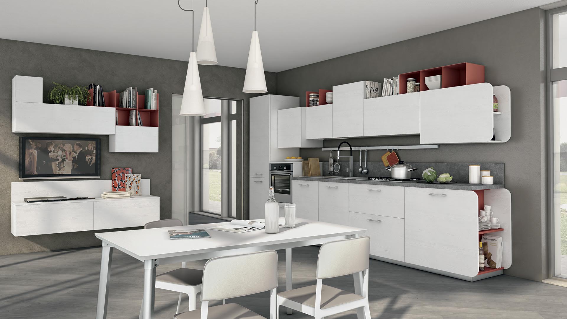 IMMAGINA PLUS Uv lacquered kitchen