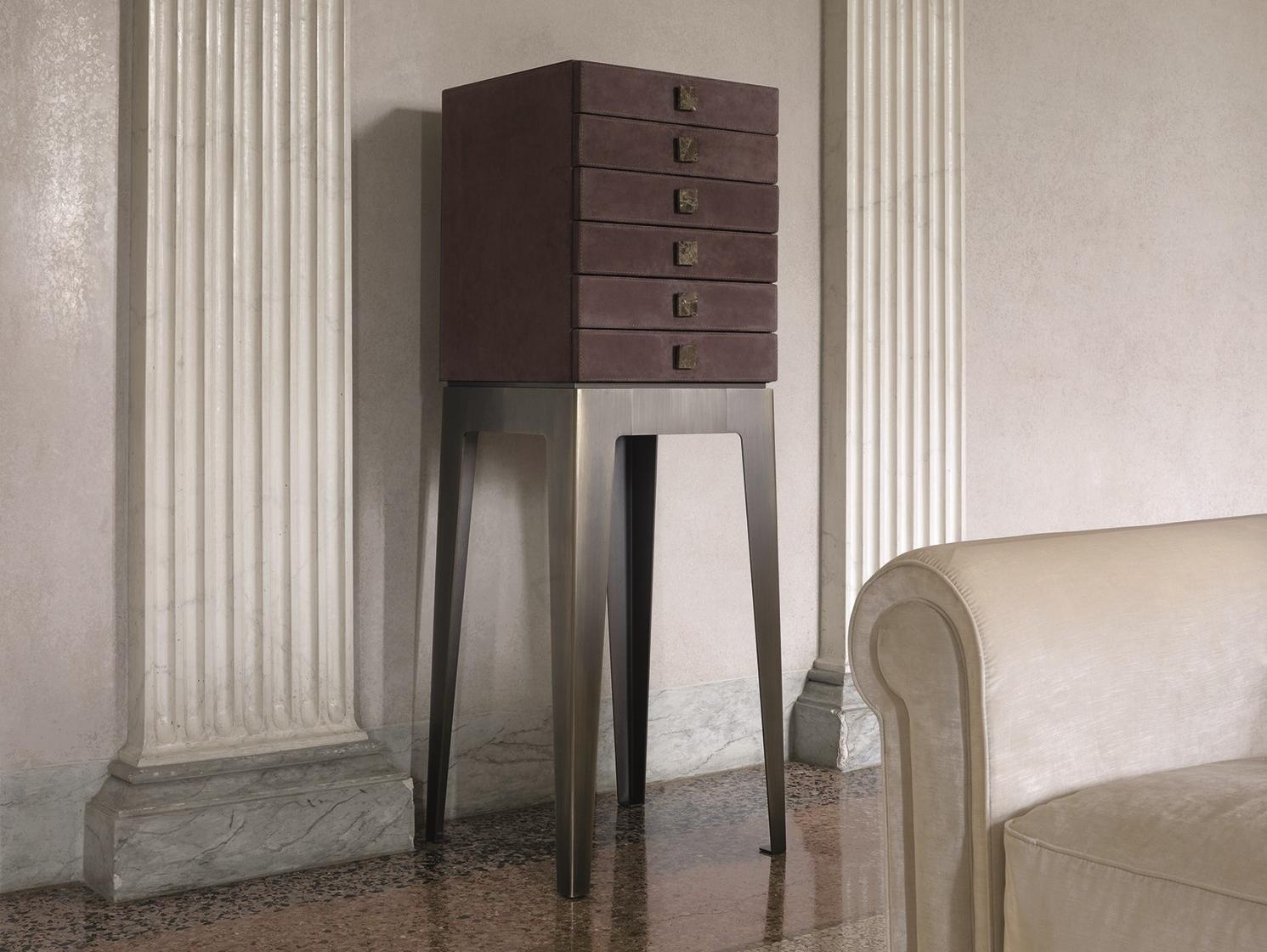 LADY Rectangular metal chest of drawers
