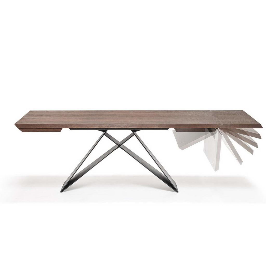 PREMIER WOOD DRIVE Rectangular veneer table