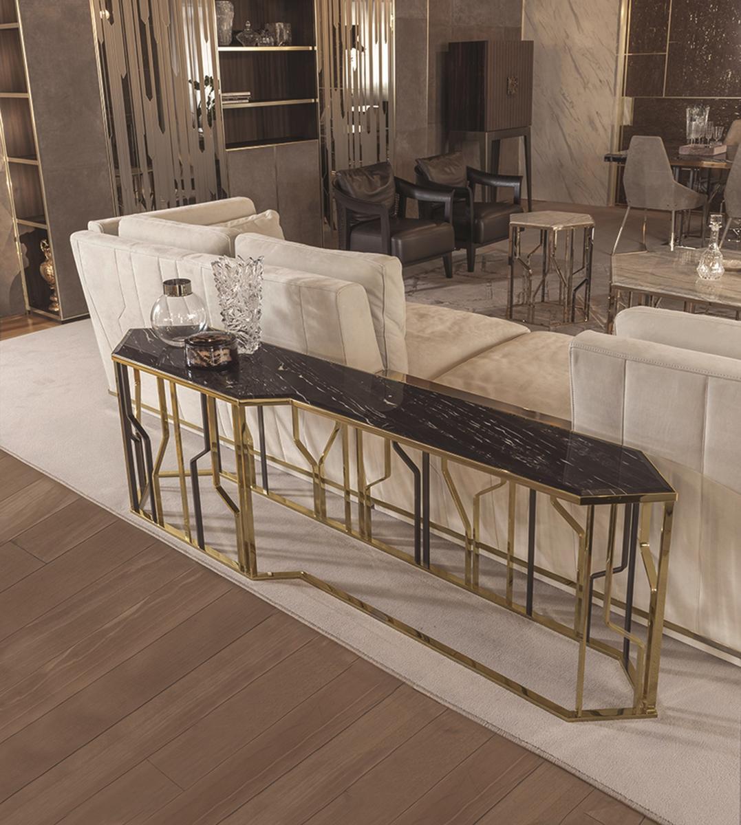 GINZA Rectangular metal console