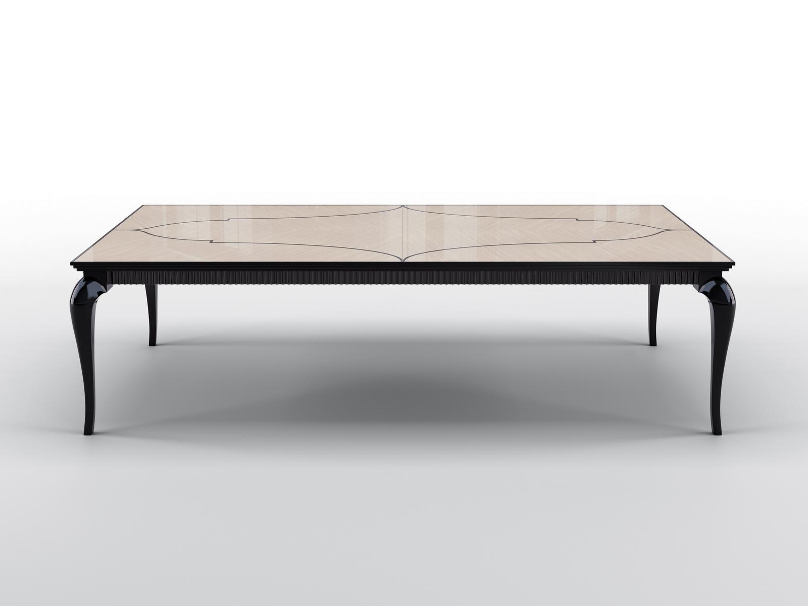MANHATTAN Extending rectangular walnut table
