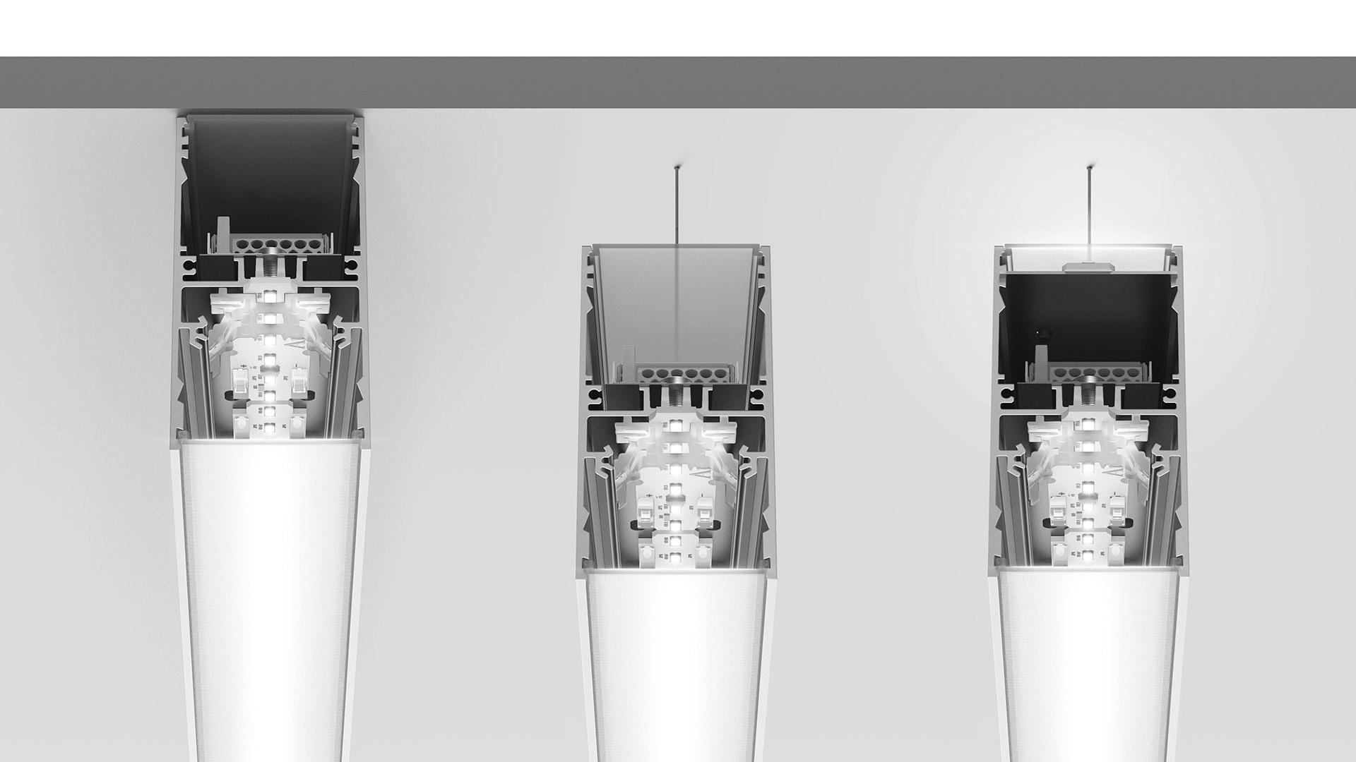 A.39 SUSPENSION/CEILING DIFFUSED Linear lighting profile