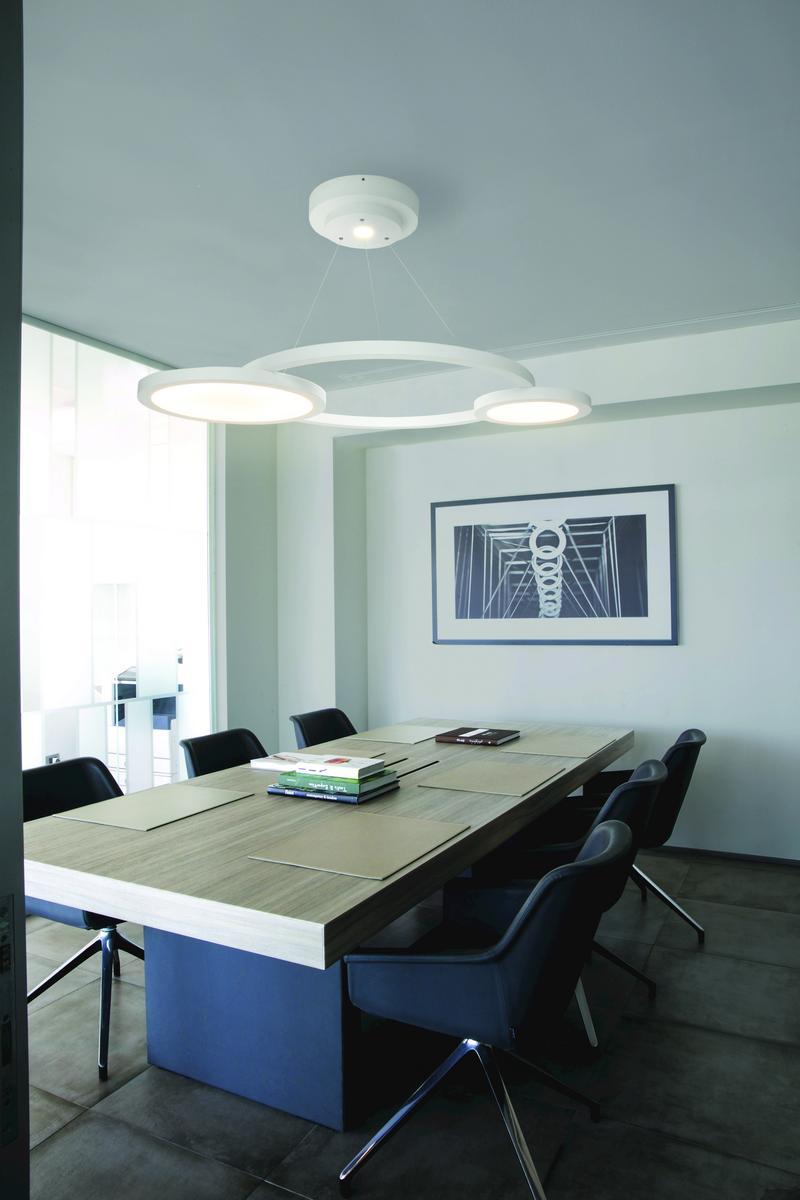 ECLISSE LED wooden pendant lamp
