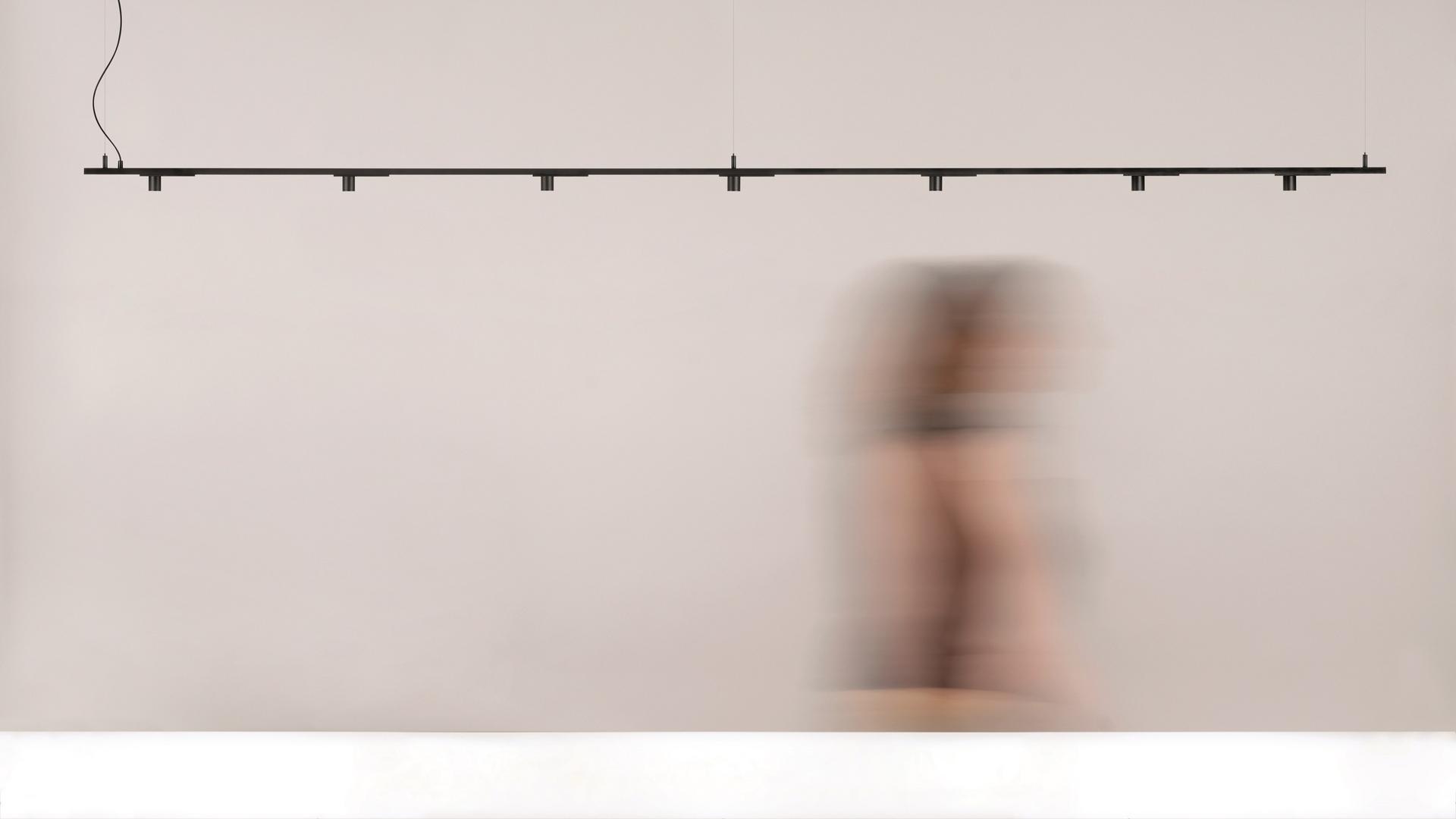 MINIMAL TRACK SUSPENSION LED Anodized aluminium track-Light