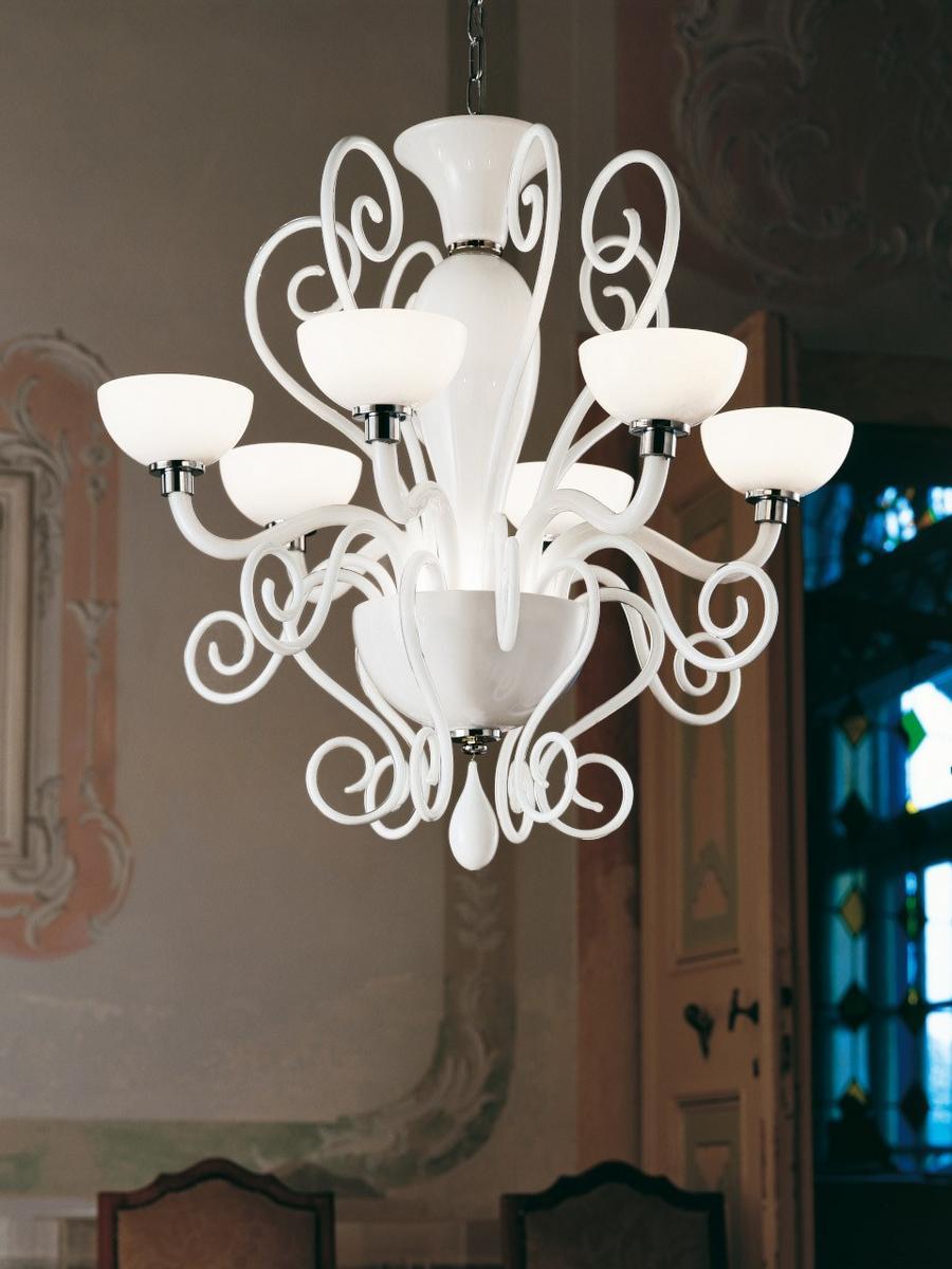 BOLERO L LED blown glass chandelier