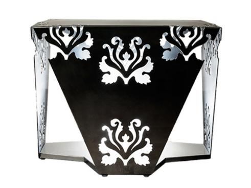 MACRAMÉ Square iron high side table