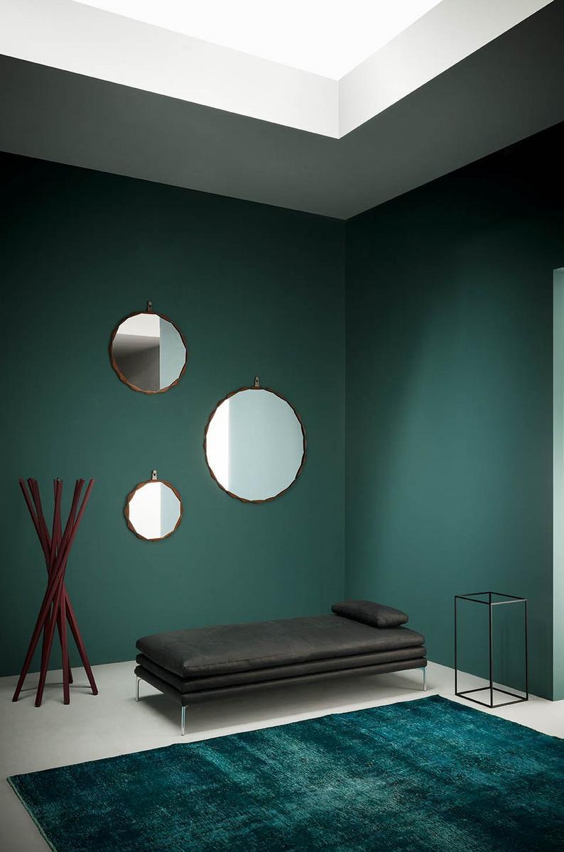RAPERONZOLO Round wall-mounted framed mirror
