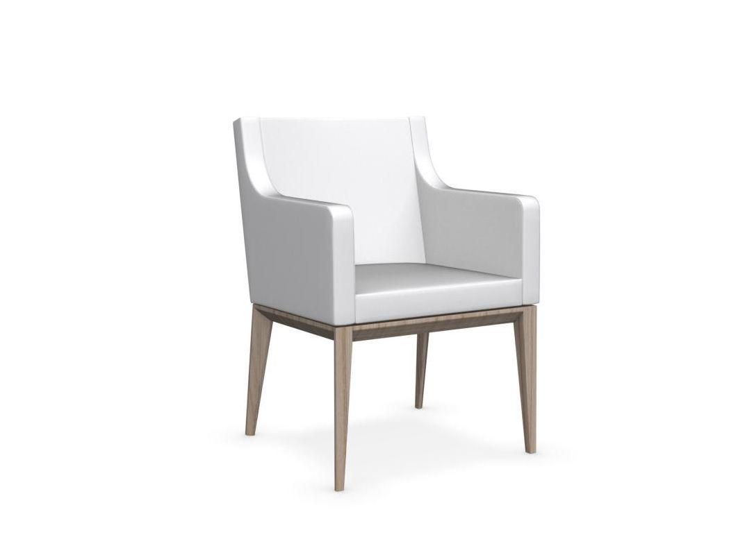 BESS Leather easy chair with armrests