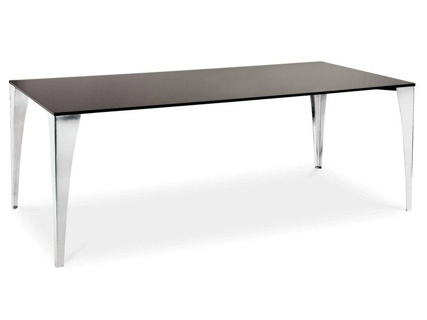 MALAGA Rectangular glass table
