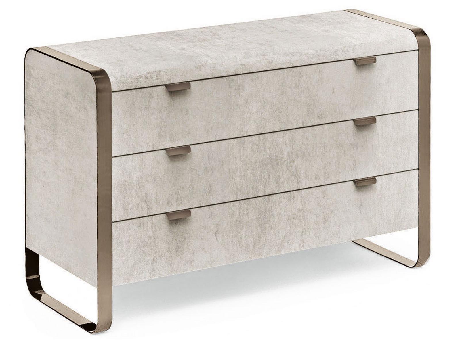 ELVIS Leather chest of drawers