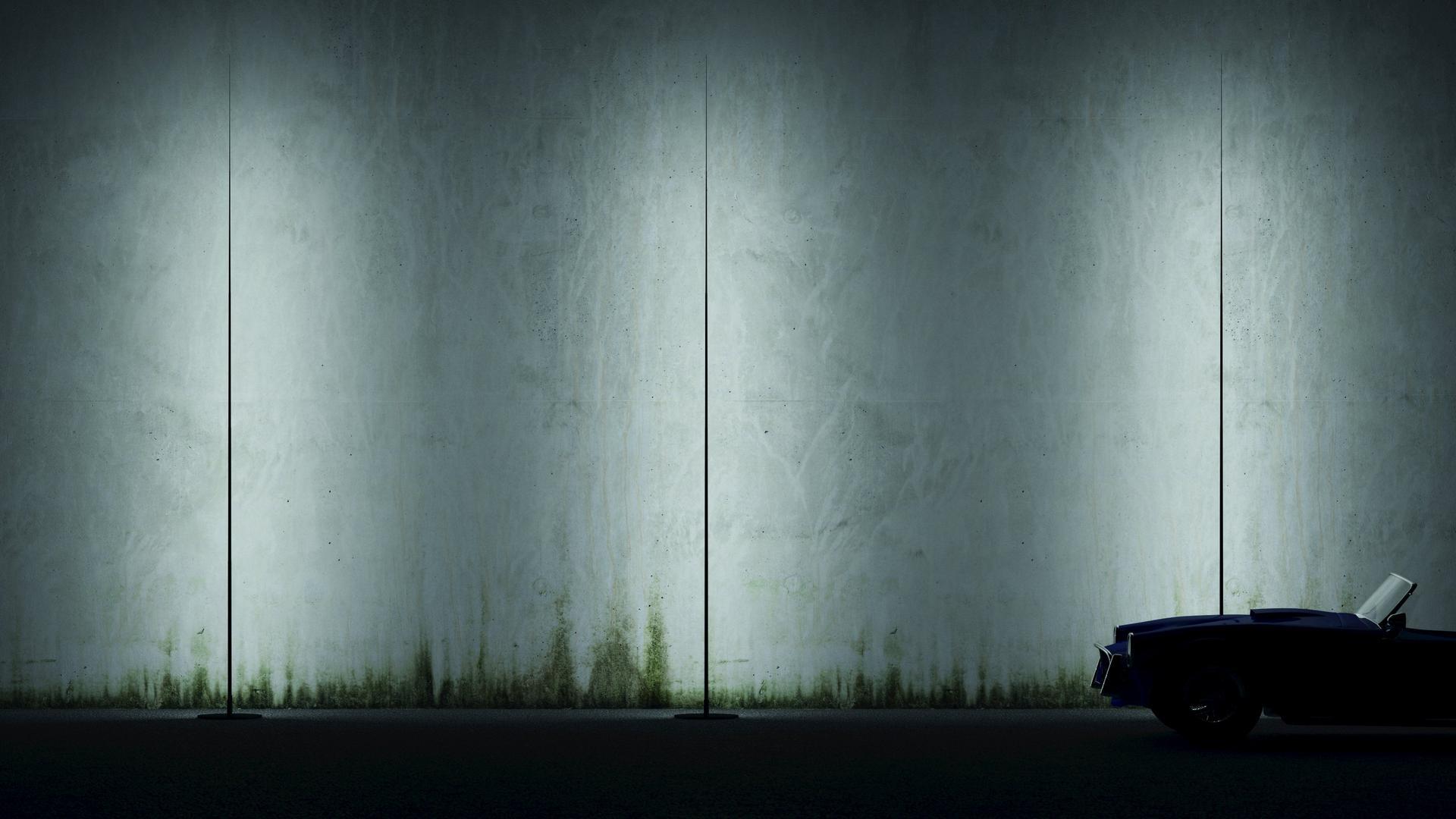 ORIGINE OUTDOOR LED glass-fibre and metal floor lamp