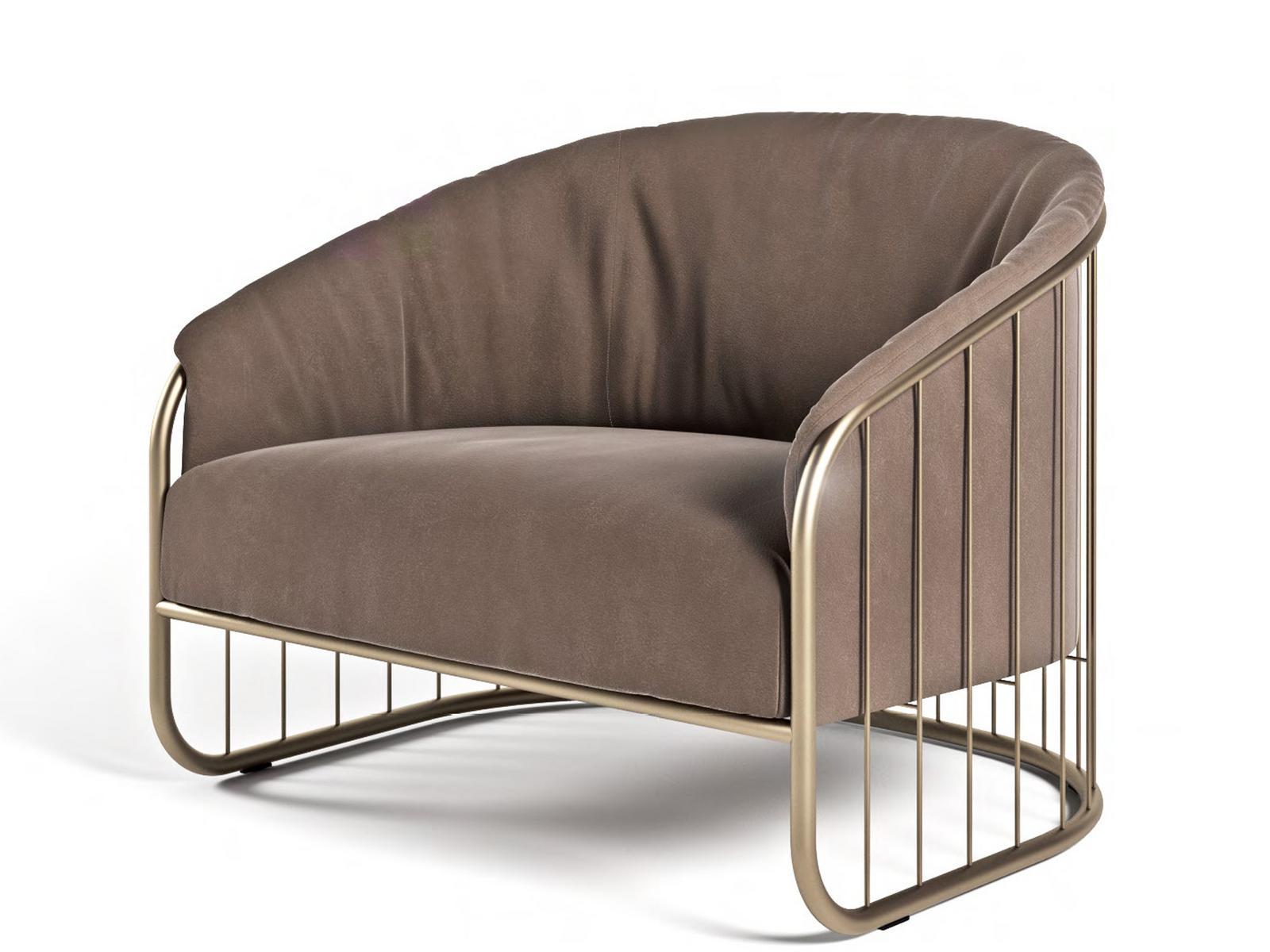 CHARLESTON Leather armchair