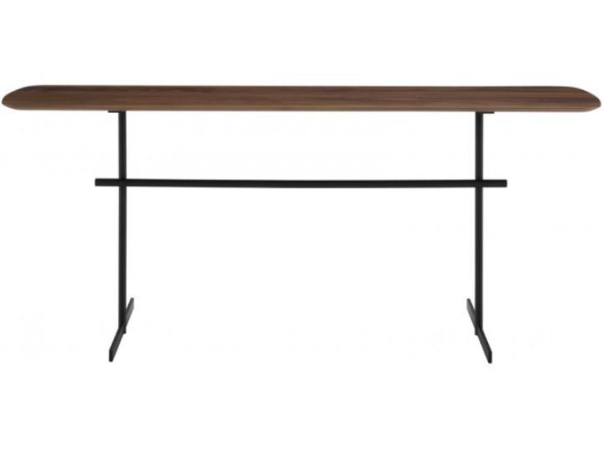 PRADO Rectangular steel and wood coffee table