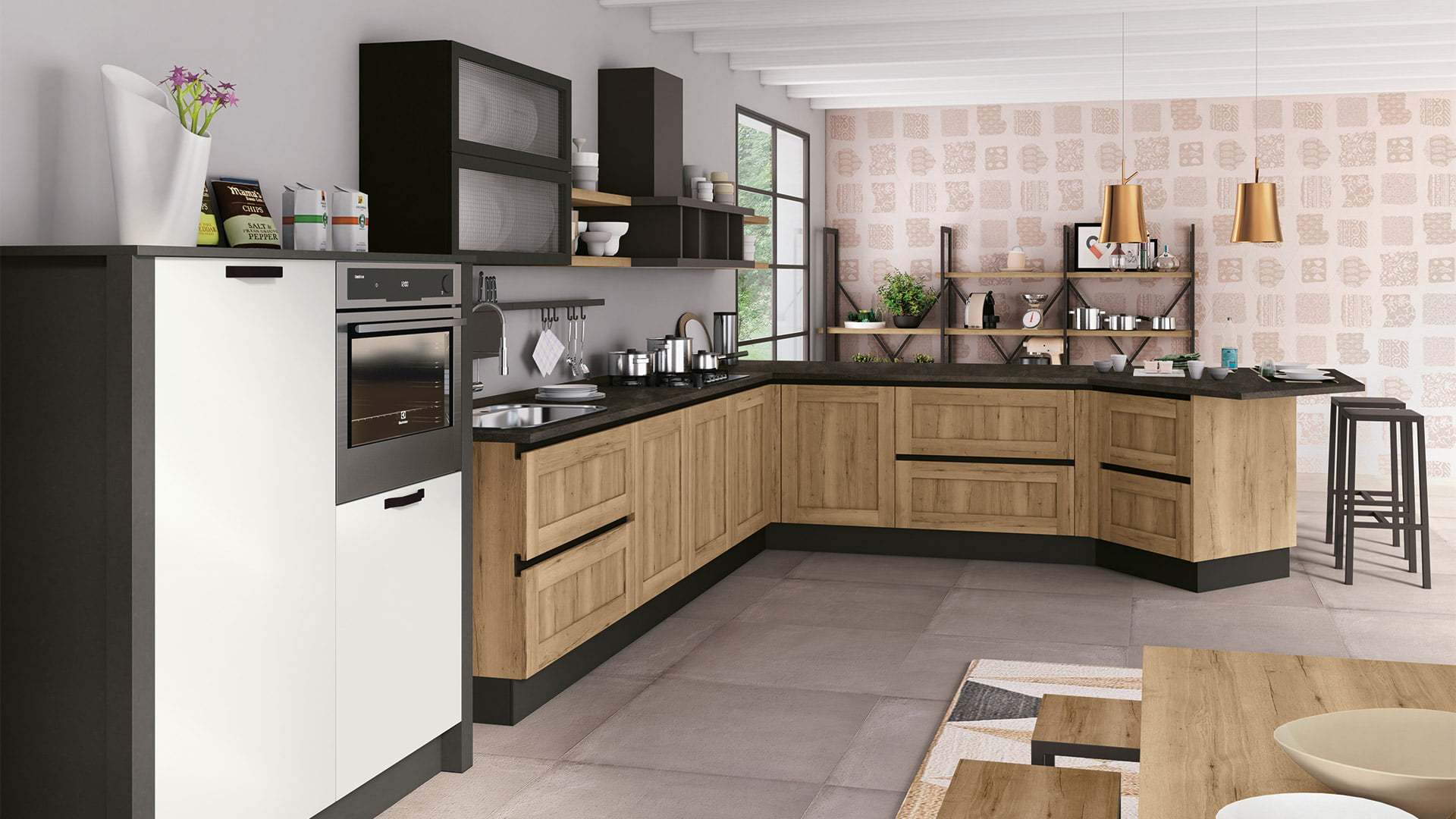 KYRA FRAME Lacquered kitchen