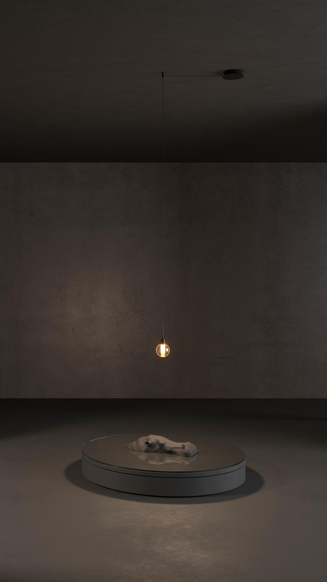 ALASKA BIG LED glass pendant lamp