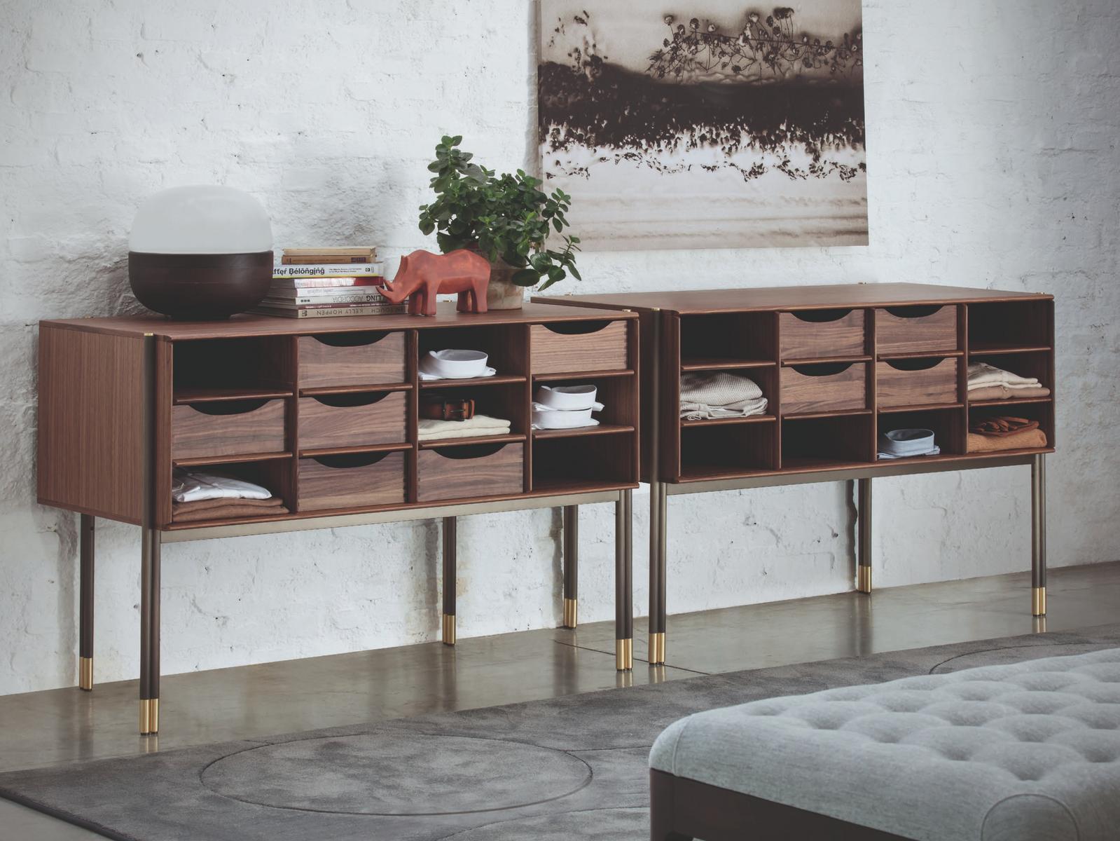 BAYUS Walnut chest of drawers