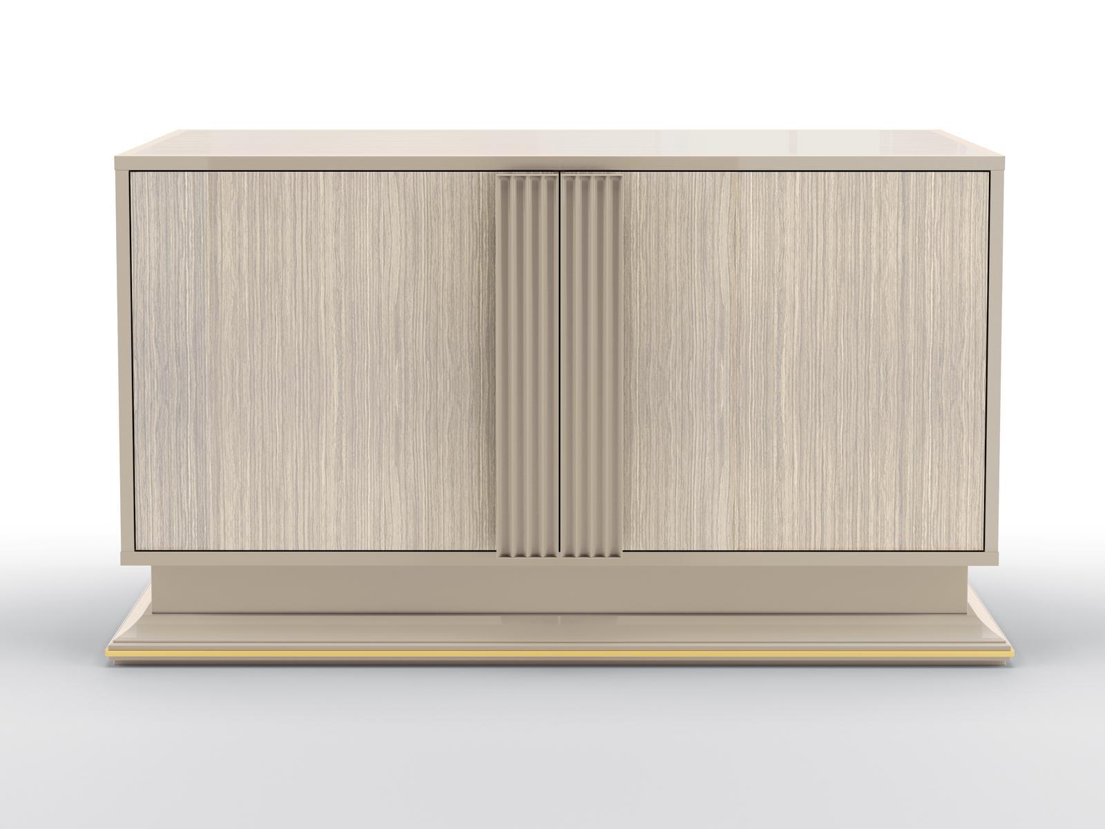 CONCORDE Sideboard in solid wood and walnut with doors