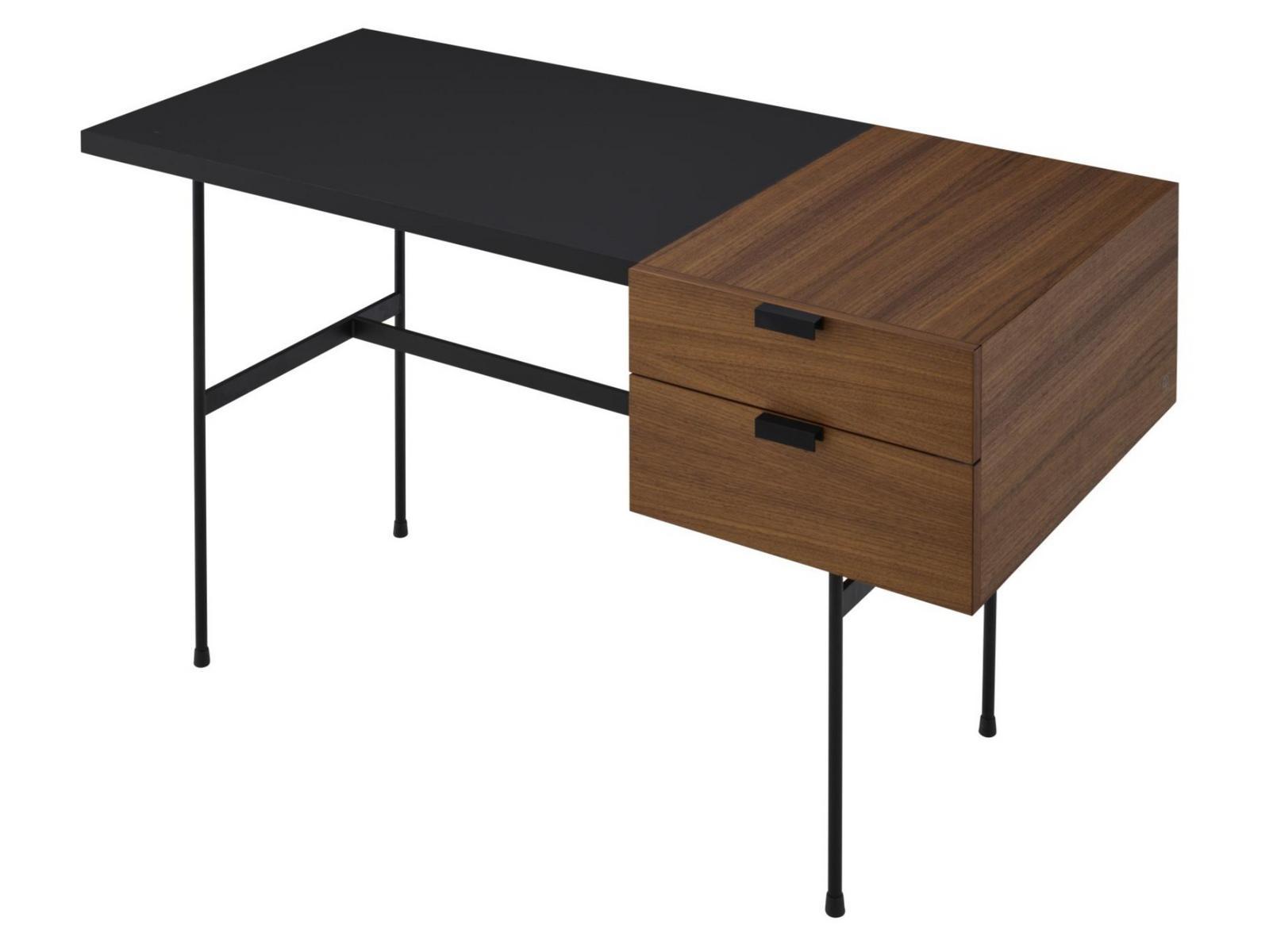 TANIS Rectangular wooden writing desk with drawers