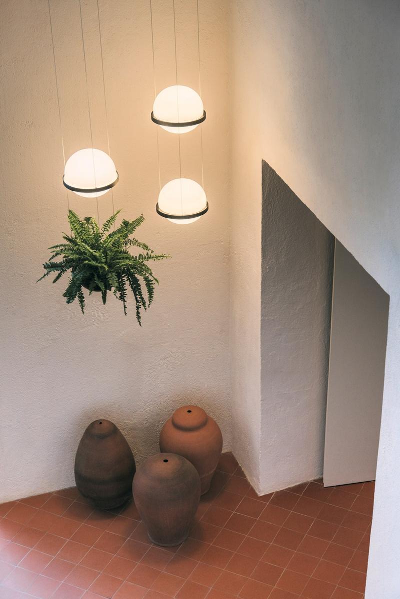 PALMA LED blown glass pendant lamp