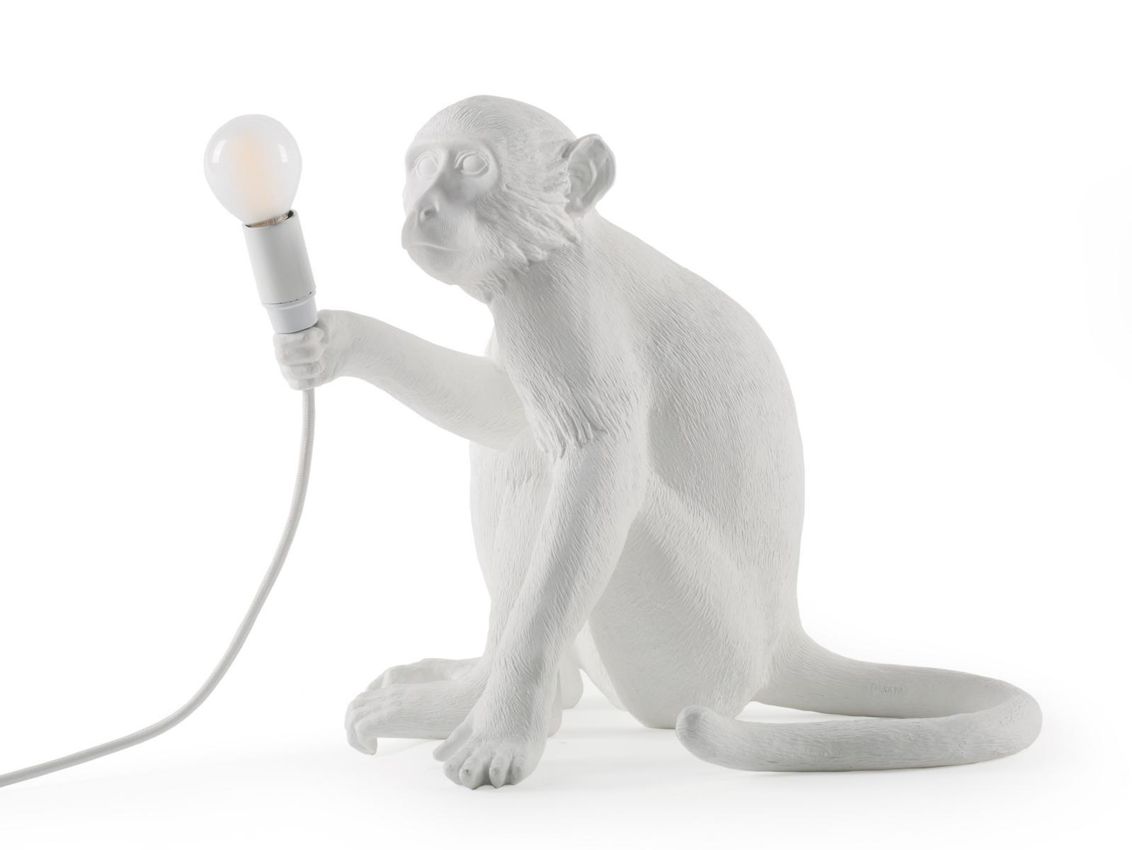 THE MONKEY LAMP SITTING LED resin table lamp