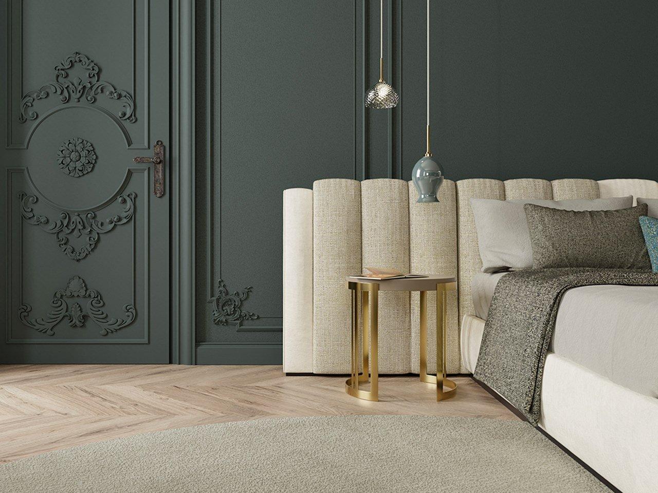 PR.61 Upholstered fabric double bed