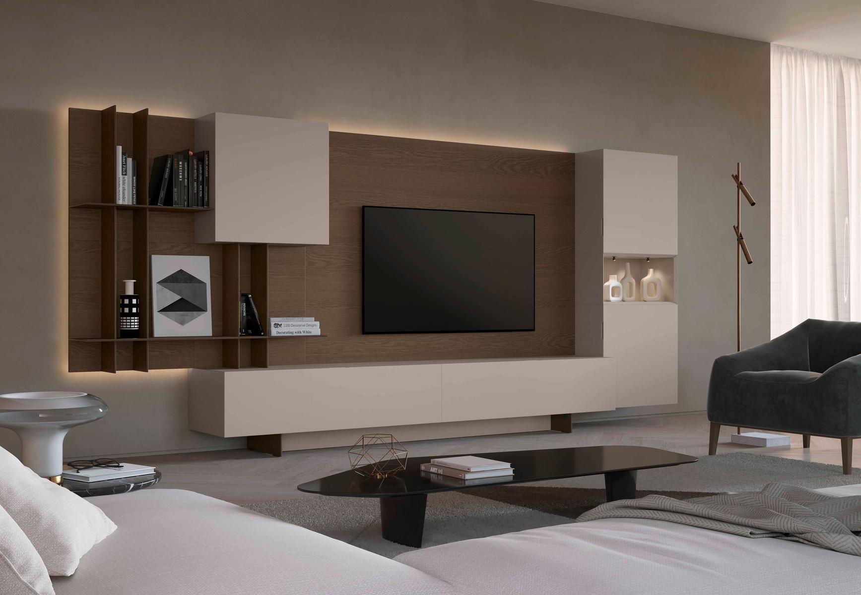 CUBE6 Wooden storage wall