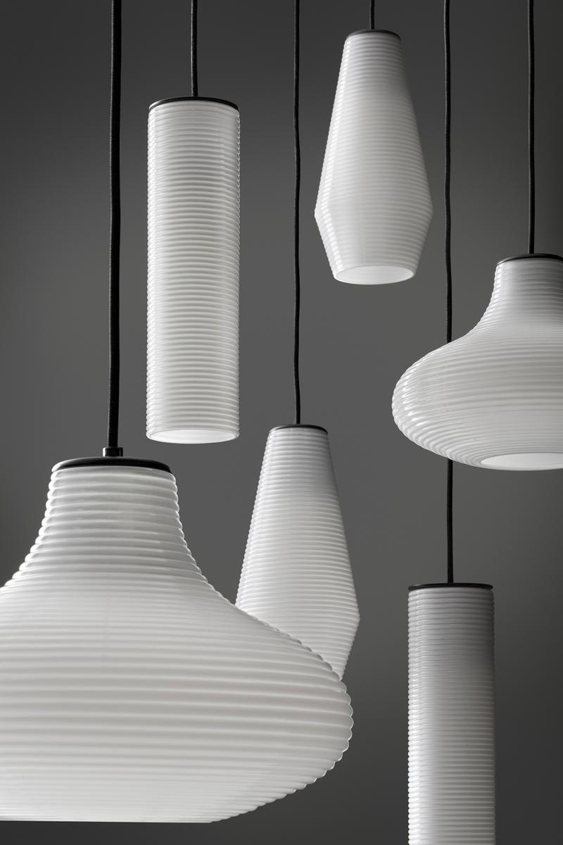 CLIO LED blown glass pendant lamp