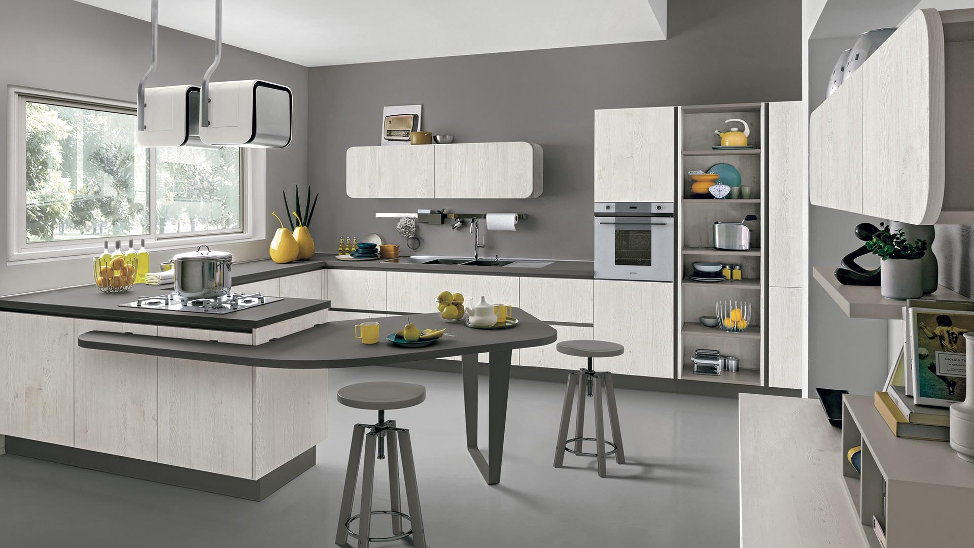 IMMAGINA PLUS Uv lacquered kitchen