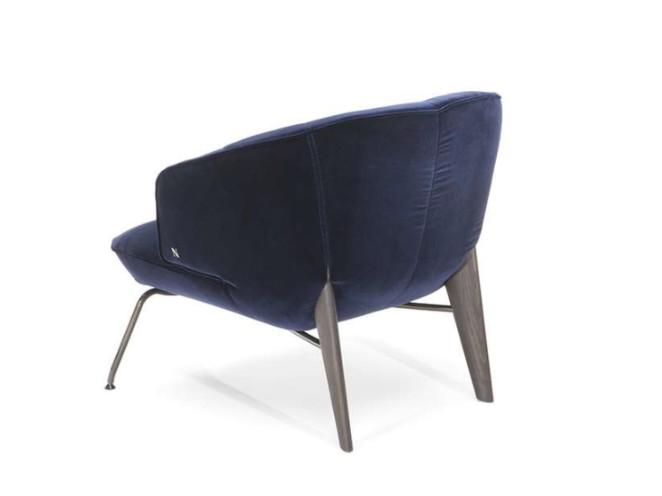 PENELOPE Fabric easy chair with armrests