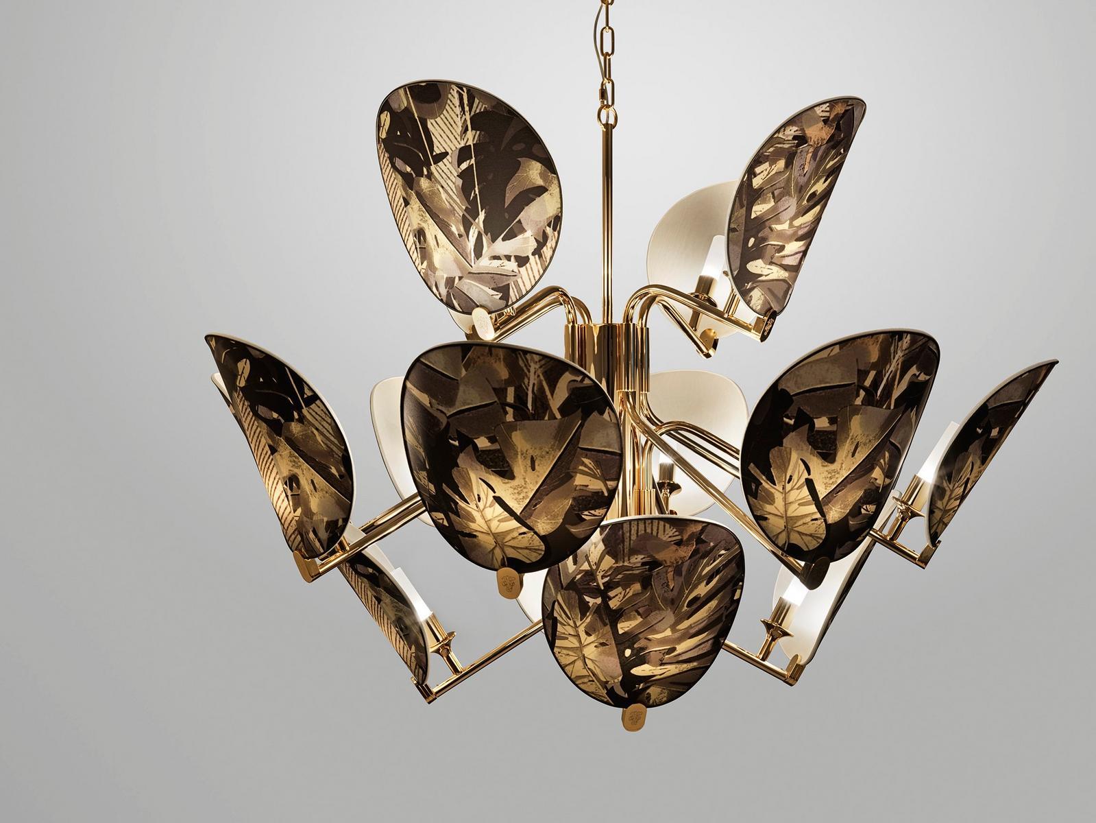 AKIRA LED indirect light brass pendant lamp
