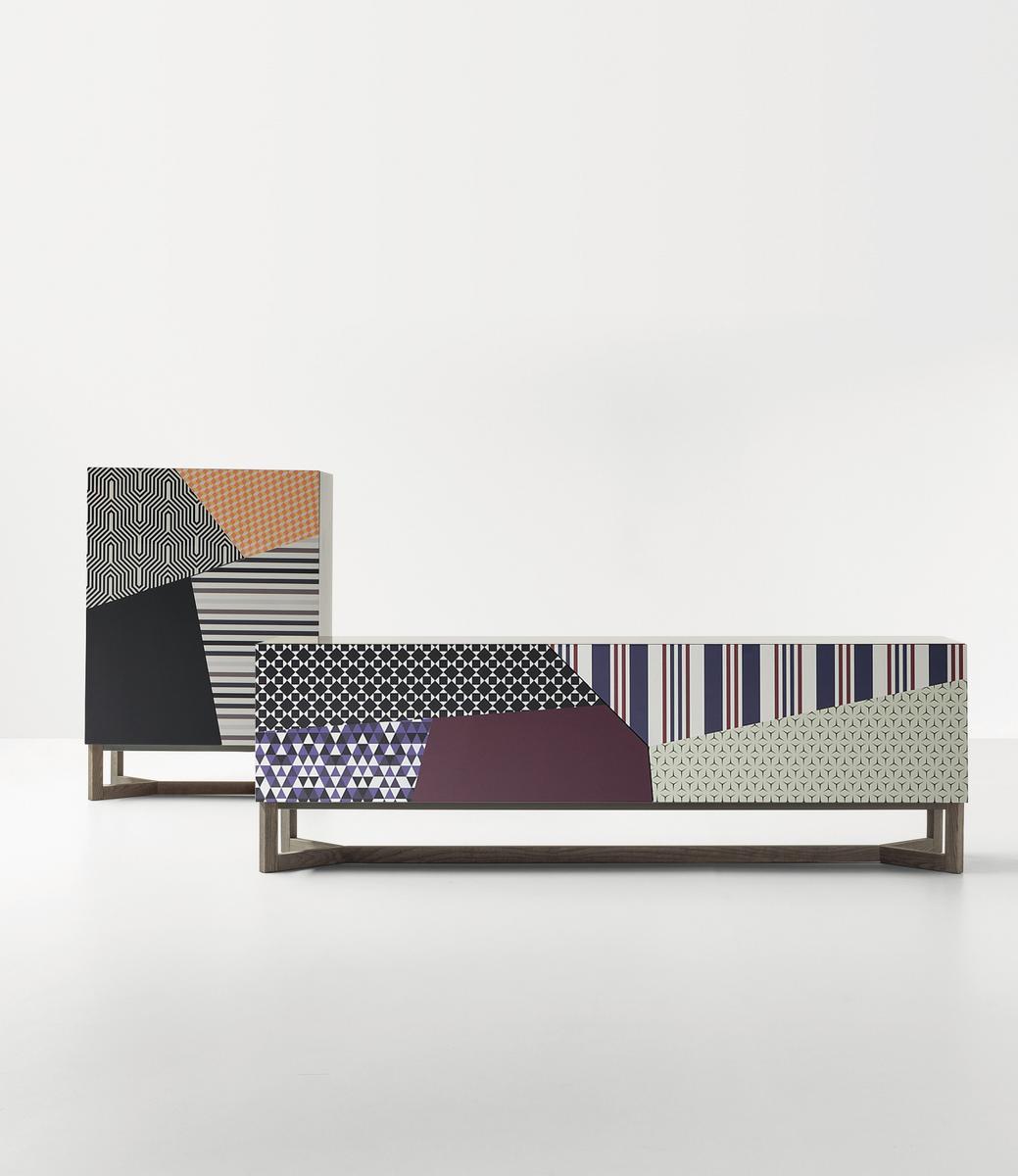 DOPPLER Wooden sideboard with doors