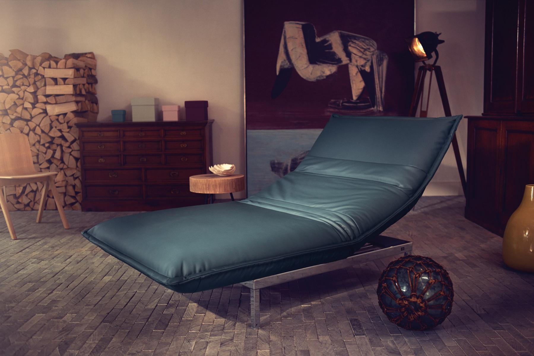 340 NOVA Leather Chaise longue