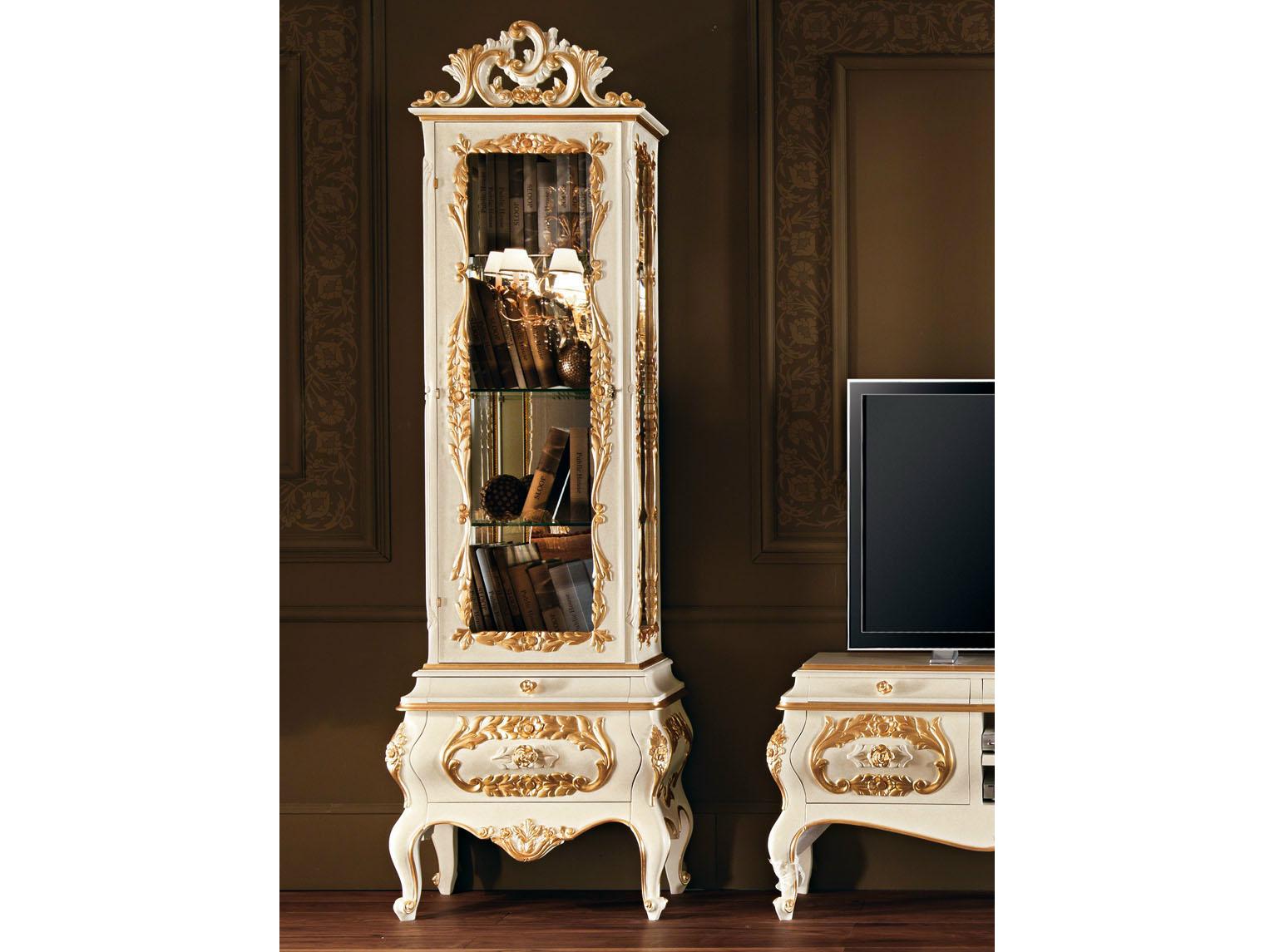 11103 Solid wood display cabinet