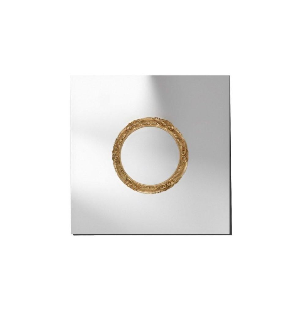 RITRATTO Square wood mirror