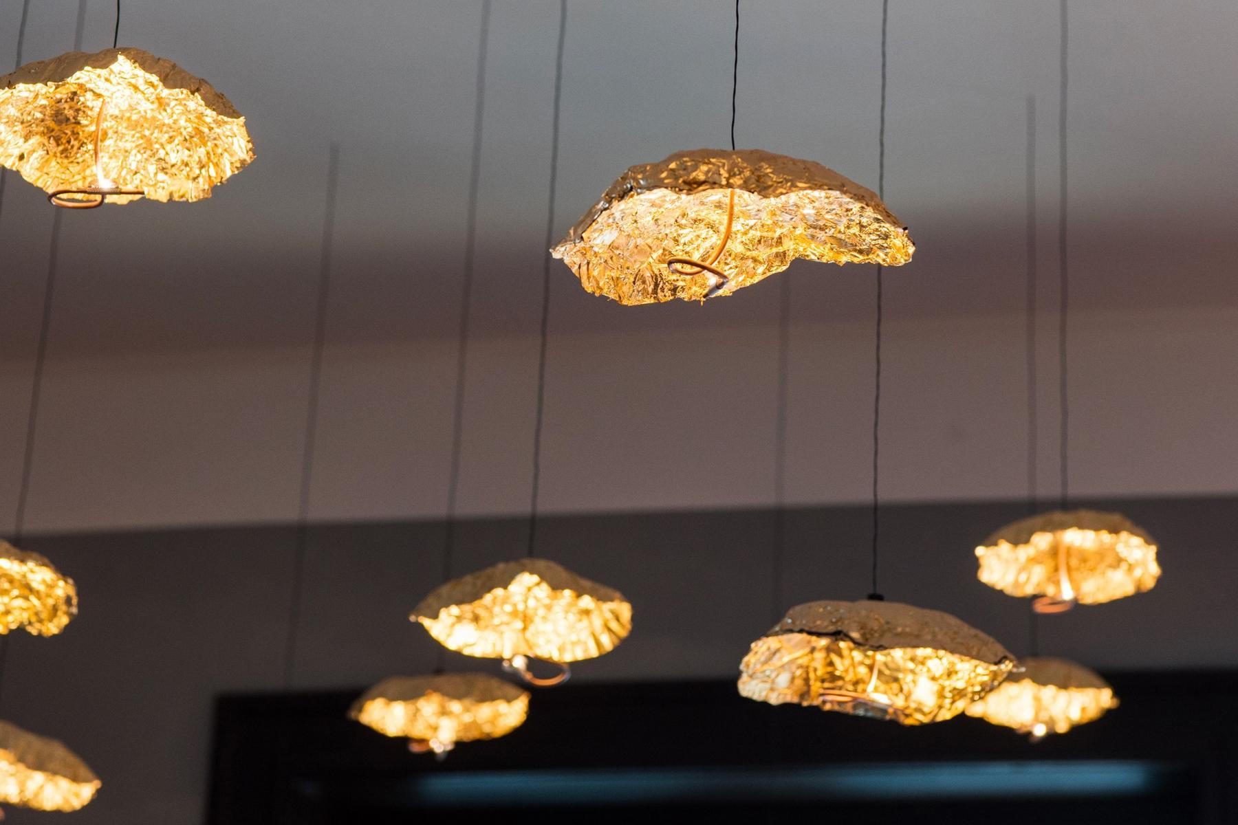 GOLD MOON CHANDELIER LED pendant lamp