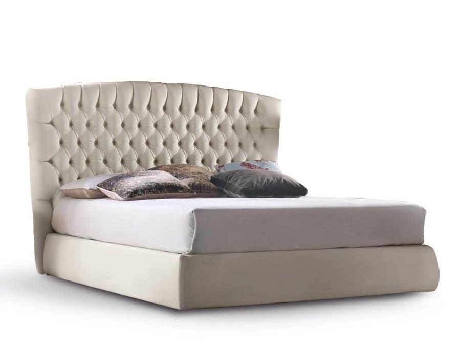 SLEEPING Double bed with tufted headboard
