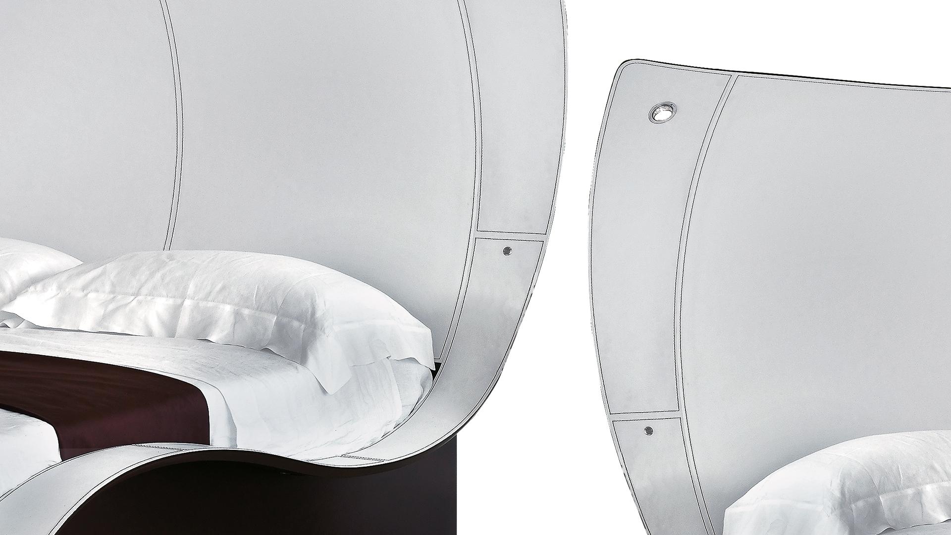 MEGA BUTTERFLY Storage bed with high headboard